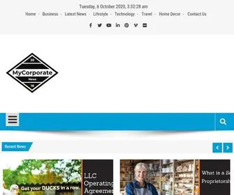 Mycorporatenews.com(Business,World,Corporate News) Screenshot