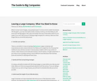 Mycorporateresource.com(The Guide to Big Companies) Screenshot