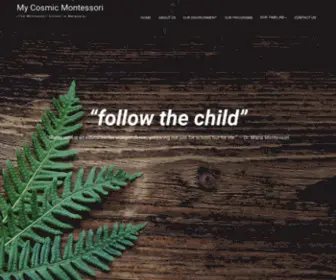 Mycosmicmontessori.com((The Montessori School in Malaysia)) Screenshot