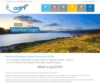 Mycota.ca(Central Okanagan Teachers' Association) Screenshot