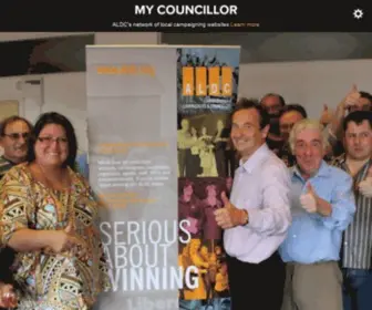 Mycouncillor.org.uk(A network of websites for Liberal Democrat councillors and campaigners) Screenshot