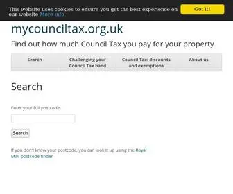 Mycounciltax.org.uk(Find out how much council tax you pay for your property) Screenshot