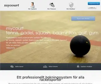 Mycourt.se(Bokning för tennis) Screenshot