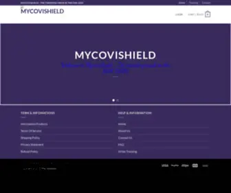 Mycovishield.com(Mycovishield) Screenshot