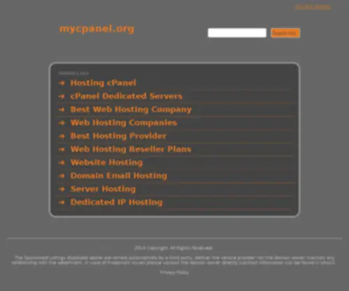 MYcpanel.org(MYcpanel) Screenshot