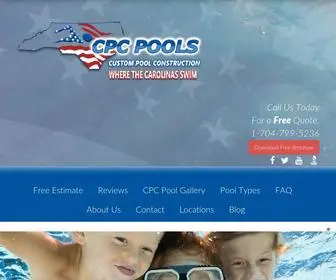 MYCPcpools.com(Denver North Carolina Premiere Inground Custom Pool Builder CPC Pools) Screenshot