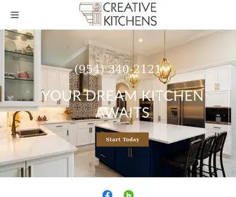 MYcreativekitchens.com(Creative Kitchens of South Florida) Screenshot