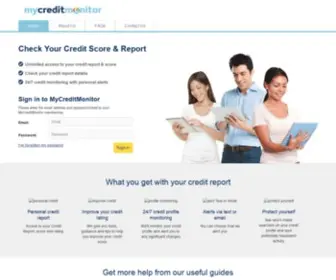 MYcreditmonitor.co.uk(Home) Screenshot