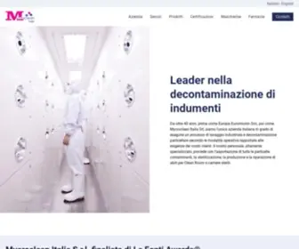 MYcroclean.com(Leader nella decontaminazione di indumenti) Screenshot