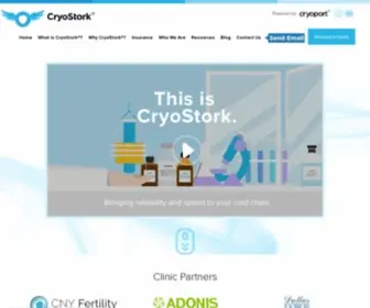 MYCryostork.com(CryoStork) Screenshot