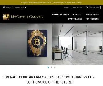 MYCRYptocanvas.com(Bitcoin & Crypto Artwork) Screenshot