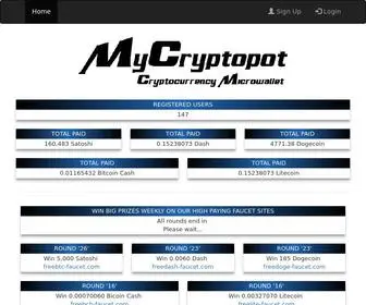 MYCRYptopot.com Screenshot