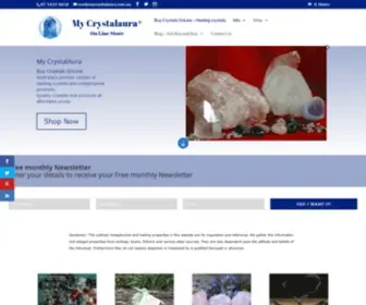 MYCRYstalaura.com.au(Buy Crystals OnLine) Screenshot