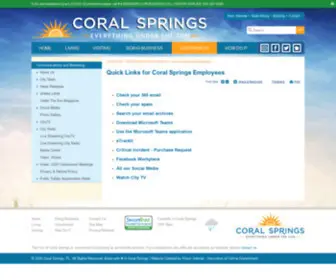 MYcsemail.com(Quick Links for Coral Springs Employees) Screenshot