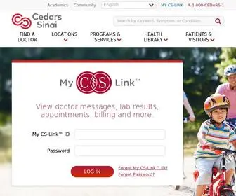 MYCslink.org(Cedars-Sinai Medical Center) Screenshot