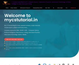 MYCstutorial.in(Cbse academics & cbse skill education study material academics syllabus notes question answer study material) Screenshot