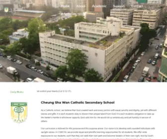 MYCSWCSS.com(Cheung Sha Wan Catholic Secondary School (CSWCSS)) Screenshot