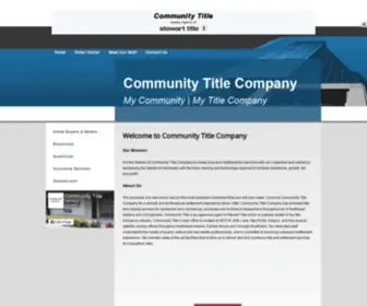 MYCTC.com(Title Insurance Agency in Merrillville) Screenshot