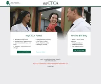 MYCtca.com(MyCTCA Portal) Screenshot