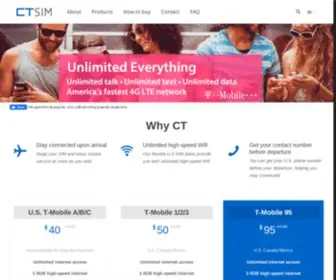 MYCtsim.com(CTSIMCARD-USA SIM) Screenshot