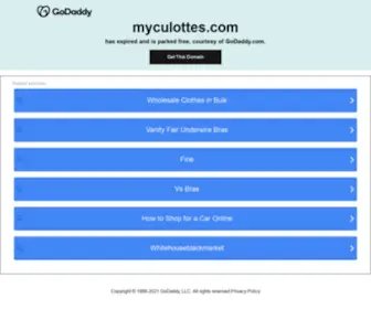 Myculottes.com(My Culottes.com and More) Screenshot