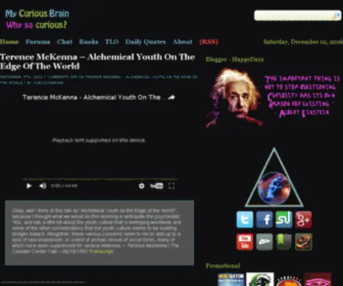 Mycuriousbrain.com(Mycuriousbrain) Screenshot