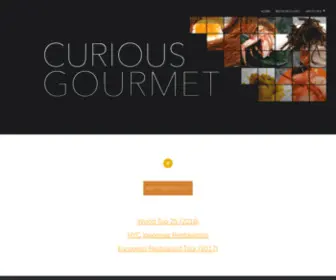 Mycuriousgourmet.com(Curious Gourmet) Screenshot