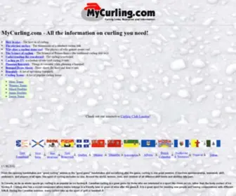 Mycurling.com(All the information on curling you need) Screenshot