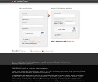 Mycurrentbalance.com(My Prepaid Center) Screenshot