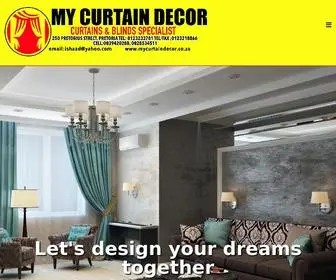 Mycurtaindecor.co.za(Curtains and Blinds Specialist) Screenshot