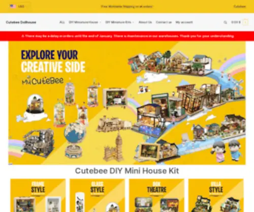 Mycutebee.com(Cutebee Dollhouse) Screenshot