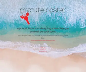 Mycutelobster.co.uk(Graphic Design) Screenshot