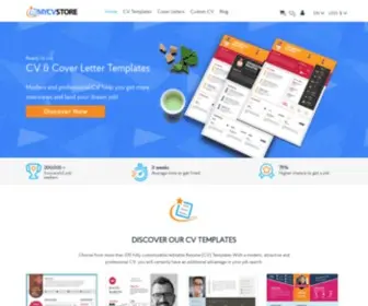 MYCVStore.com(Fully Editable Modern Creative Resume/CV Templates) Screenshot