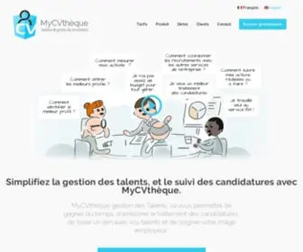 MYCVtheque.com(Logiciel recrutement) Screenshot