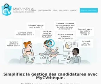 MYCVthequehq.com(Logiciel recrutement) Screenshot