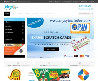 MYCyberteller.com(Buy WAEC Scratch Card Online) Screenshot