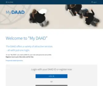 Mydaad.de(Mein DAAD) Screenshot