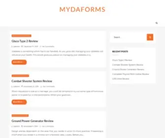 Mydaforms.com(Cannot find server) Screenshot