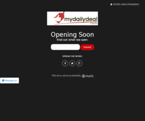 Mydailydeal.co.za(National Deals You Missed) Screenshot