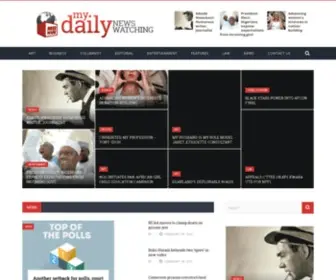 Mydailynewswatchng.com(Our promise as a newspaper) Screenshot