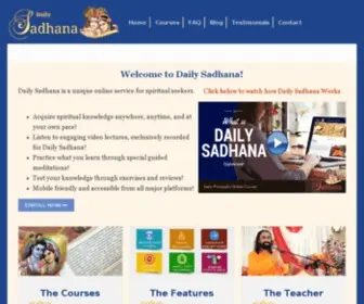 Mydailysadhana.org(Daily Sadhana) Screenshot
