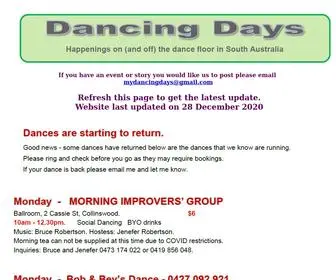 Mydancingdays.info(My dancing days) Screenshot