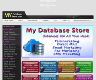 Mydatabasestore.com(My Database Store) Screenshot