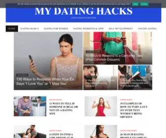 Mydatinghacks.com(My Dating Hacks) Screenshot