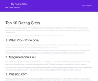 Mydatingsites.com(Top 10 Dating Sites) Screenshot