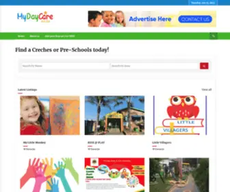 Mydaycare.co.za(Find a Creches or Pre) Screenshot