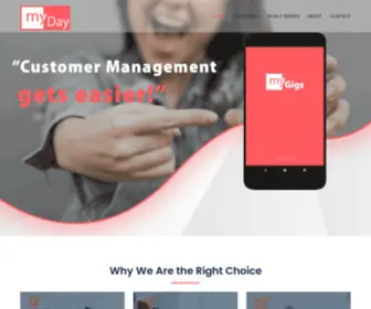 Mydayconsulting.com(The most effective way for Small Business Staff Management) Screenshot