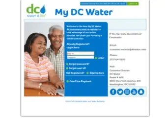 MYDcwater.com(Your DCW Account) Screenshot