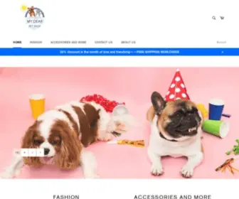 Mydearpetshop.com(My dear pet shop) Screenshot