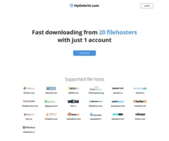 Mydebrid.com(Premium Link Generator) Screenshot